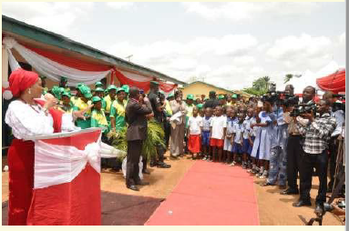 Renovated classroom block at St John's Primary School, Ijebu-Igbo