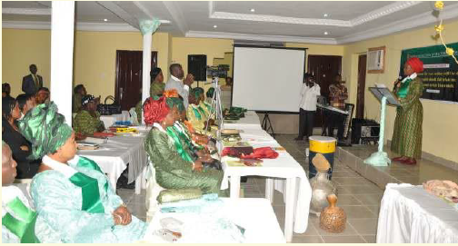Mrs. Amosun at the 2nd Esther's National Prayer Conference