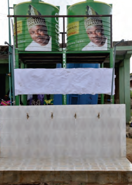 A borehole built under the SIA Water Relief for Rural Women programme